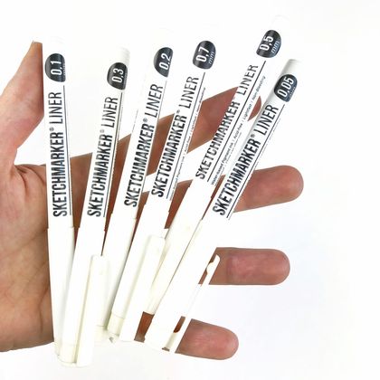 ручка капиллярная "Sketchmarker" 0.1 мм, черный