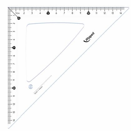 Линейка набор "Кристалл" лин. 30 см+2 треуг. (45, 60 гр.)+трансп. 180 гр., пласт., прозрачный, блистер