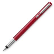 Ручка перьевая F "Vector Red" метал., подарочн. упак., красный, патрон черный