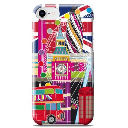 Чехол д/iPhone 6S/7/8 "London" пласт., разноцветный