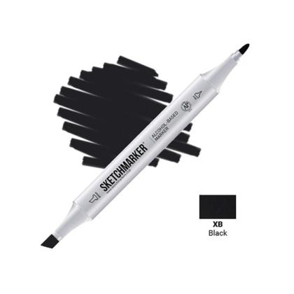 Маркер перм., худ. "Sketchmarker" двусторонний, XB, черный
