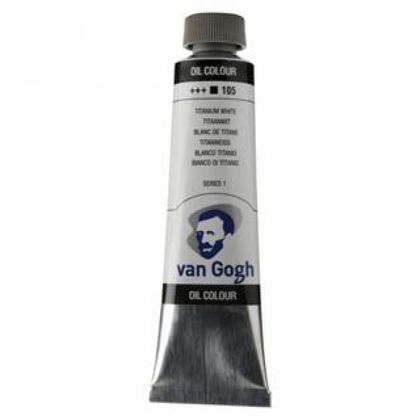 Краски масляные "Van Gogh" 105 белила титановые, 40 мл., туба