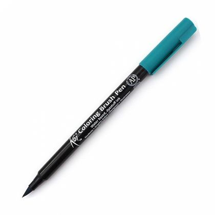 Маркер акварельный "Koi Color Brush" - т.зеленый