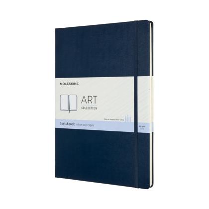 Блокнот д/рисования А4 210*297 мм, 48 л., тонир., нелин. "Art Sketchbook" тверд. обл. полипропилен., на резинке, синий сапфир