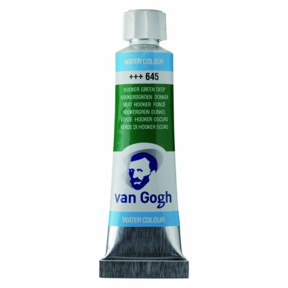 Краски акварельные "Van Gogh" 645 зеленый хукера темный, 10 мл., туба