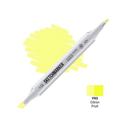 Маркер перм., худ. "Sketchmarker" двусторонний, Y93, цитрус