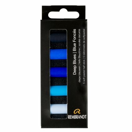 Пастель мягкая "Rembrandt Half Pastel" набор, 5 цв., теплые синие