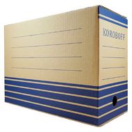 Коробка архивная 150 мм. Koroboff бурый/синий