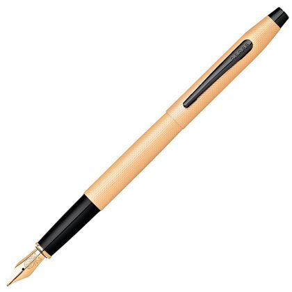 Ручка перьевая M "Classic Century Brushed Rose-Gold PVD" метал., подарочн. упак., розовое золото/черный, патрон черный 1 шт.