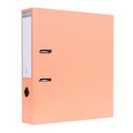 Папка регистратор А4, ПВХ, 70 мм. "Exacompta" без мет. уг., лососевый