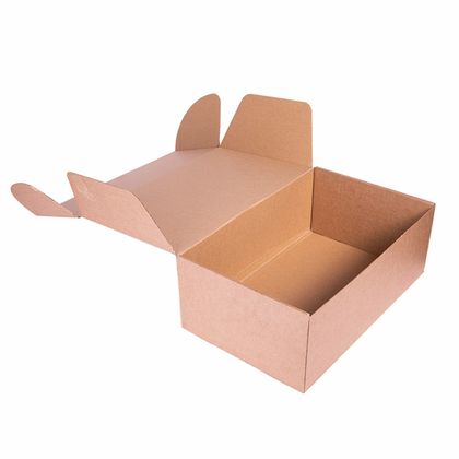 Коробка подарочная "34931" 40*25*15 см, самосборная, картон, коричневый
