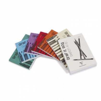 Скетчбук "Graf It" А5, 90г/м2, 80л., скоба, белый