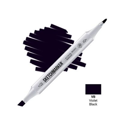 Маркер перм., худ. "Sketchmarker" двусторонний, VB, фиолетово-черный