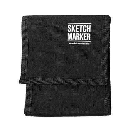 Пенал для маркеров "Sketchmarker", 15.6 *7.5*6 см, на 12 шт, черный