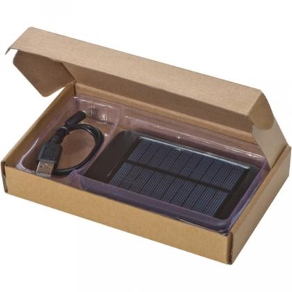 Зарядное устройство (аккумулятор) Power Bank "Philadelphia" 4000, солнечный, карт. упак., черный