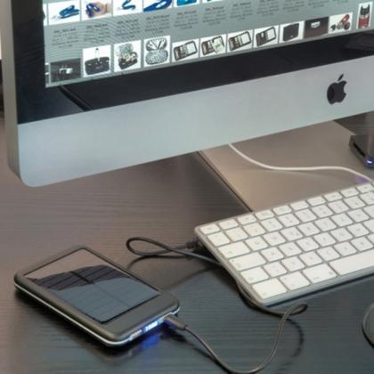 Зарядное устройство (аккумулятор) Power Bank "Philadelphia" 4000, солнечный, карт. упак., черный