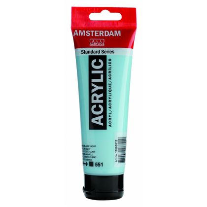 Краски акриловые "Amsterdam" 551 небесно-голубой светлый, 120 мл., туба