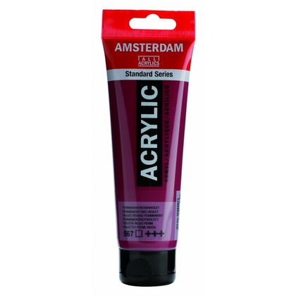 Краски акриловые "Amsterdam" 317 красный средний прозрачный, 120 мл., туба