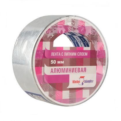 Клейк. лента алюминиевая "Klebebander" 50 мм*40 м, 50 мкм
