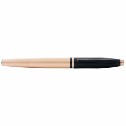 Ручка перьевая M "Calais Brushed Rose Gold & Black Lacquer" метал., подарочн. упак., розовое золото/черный, патрон черный 1 шт.
