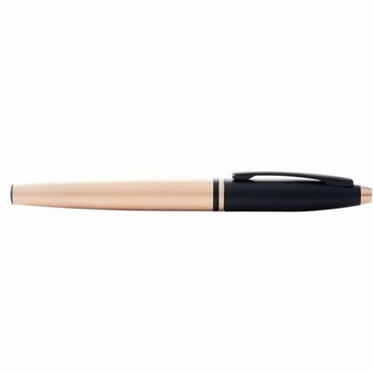 Ручка перьевая M "Calais Brushed Rose Gold & Black Lacquer" метал., подарочн. упак., розовое золото/черный, патрон черный 1 шт.