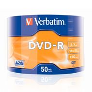 диск DVD-R 4,7 Гб запис. 16х. 50 шт/п/эт упак., AZO, Matt Silver Verbatim