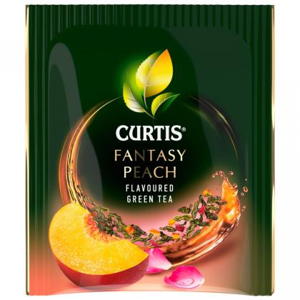 Чай "Curtis" 25 пак*1.5 гр., зеленый, сашеты, с ароматом персика и кусочками яблока, Fantasy Peach