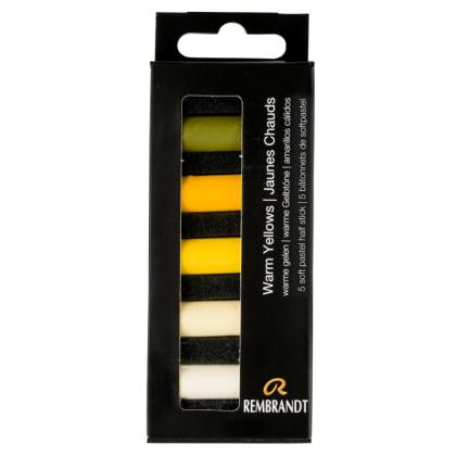 Пастель мягкая "Rembrandt Half Pastel" набор, 5 цв., теплые желтые