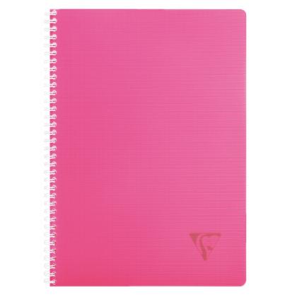 Блокнот А4 210*297 мм, 90 л., в клетку "Linicolor Fresh" спираль сбоку, обл. пласт., ассорти