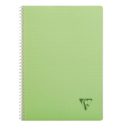 Блокнот А4 210*297 мм, 90 л., в клетку "Linicolor Fresh" спираль сбоку, обл. пласт., ассорти