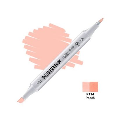 Маркер перм., худ. "Sketchmarker" двусторонний, R114, персик
