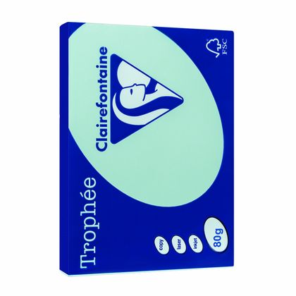 Бумага цветная A4, 80г/м, 500 л. "Trophee" карамельный