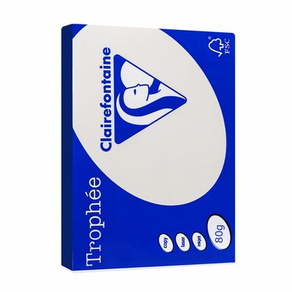 Бумага цветная A4, 80г/м, 500 л. "Trophee" карамельный