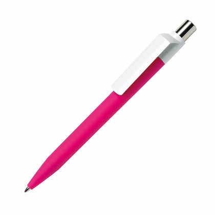 Ручка шарик/автомат "Dot GOM CB CR" 1,0 мм, пласт., софт., розовый, стерж. синий