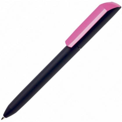 Ручка шарик/автомат "Flow Pure GOM KF" 1,0 мм, пласт., матов., черный/неоновый зеленый, стерж. синий