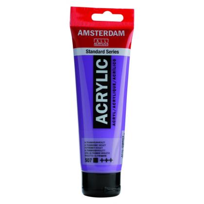 Краски акриловые "Amsterdam" 507 ультрамарин фиолетовый, 120 мл., туба