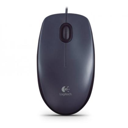 комп. мышь M 90 (провод., оптич., USB) Black Logitech