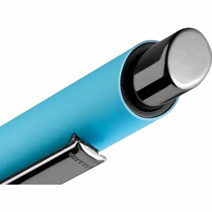 Ручка шарик/автомат "Ellipse Gum" 1,0 мм, метал., софт., синий, стерж. синий
