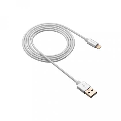 Кабель CNS-MFIC3PW (Lightning to USB cable) CANYON Charge & Sync MFI 1m, Pearl White