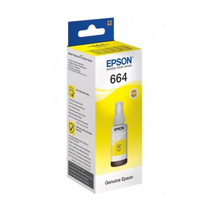 Контейнер Epson T6644 с желтыми чернилами, 70мл (L100/110/200/210/ 300/350/355/550/555/ L1300)