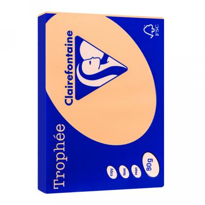 Бумага цветная A4, 80г/м, 500 л. "Trophee" ярк.-оранжевый