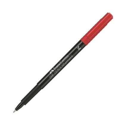Маркер перм., д/CD/пленки/графопр. "Multimark" 1,0 мм, с ластиком, красный