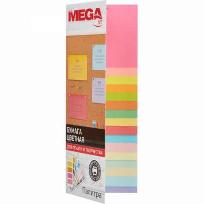 Бумага цветная A4, 80г/м, 100 л. "Promega jet" mix пастель