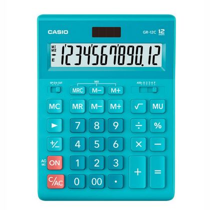 Кальк. наст. 12р. GR-12 Casio голубой 35*155*209 мм