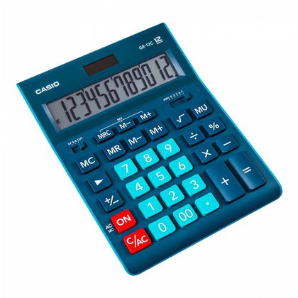 Кальк. наст. 12р. GR-12 Casio голубой 35*155*209 мм