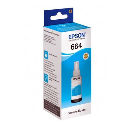 Контейнер Epson T6642 с голубыми чернилами, 70мл (L100/110/200/210/ 300/350/355/550/555/ L1300)