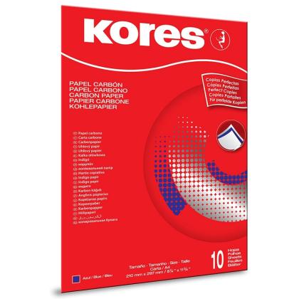Бумага копировальная A4 10 л. "Kores 1200" синий
