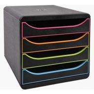 блок из  4-х лотков закрытый черный "BlackOffice Big Box Plus"