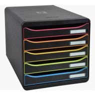 блок из  5-ти лотков закрытый черный "BlackOffice Big Box Plus"