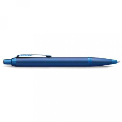 Ручка шарик/автомат "IM Monochrome K328 Blue PVD" 1 мм, метал., подарочн. упак., синий, стерж. синий